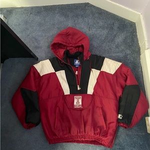 Temple University Vintage Starter Pull Over